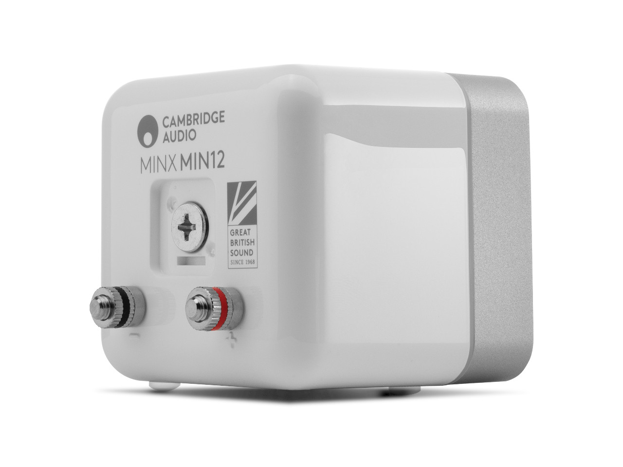 audio, Gerät, MINX, Cambridge, silber, silberner, Lautsprecher, Port, Stecker, Klemmkopf