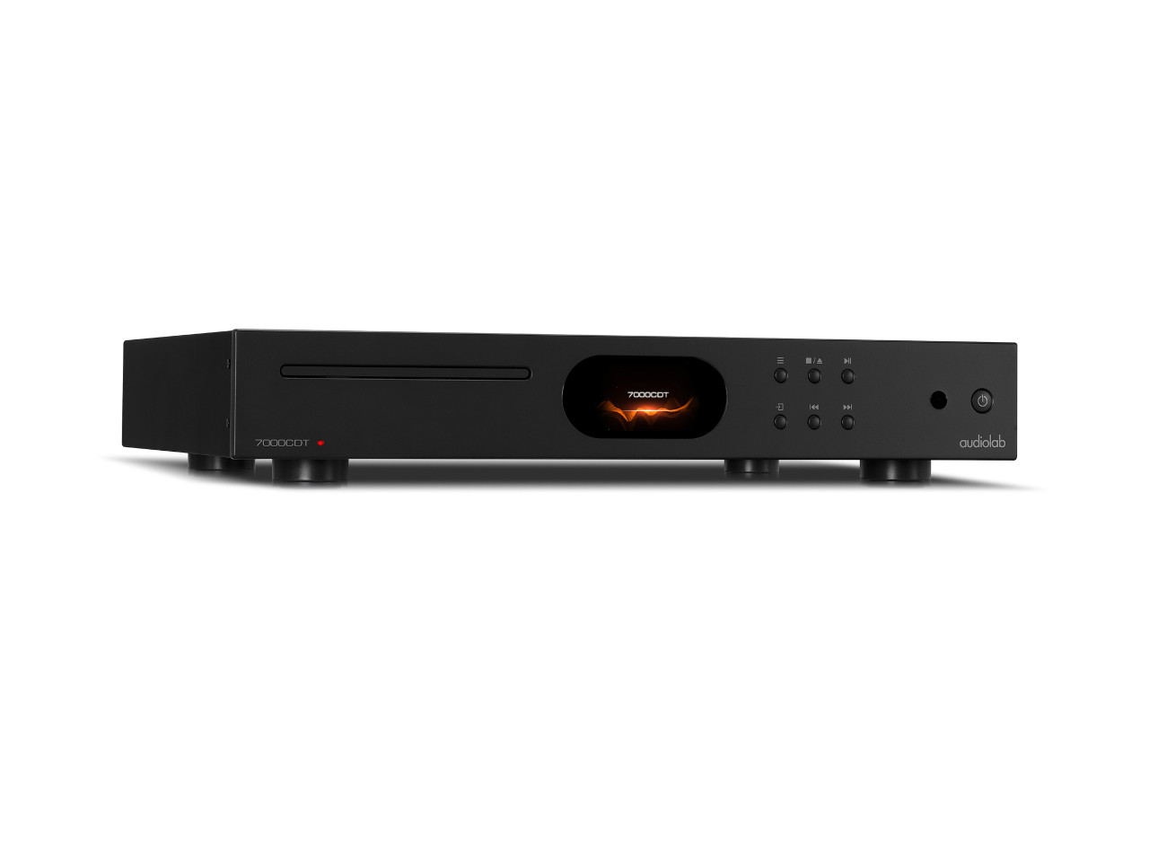 audiolab 7000CDT, CD-Spieler, schwarzer stereo, Vorderseite, Schubladenlade