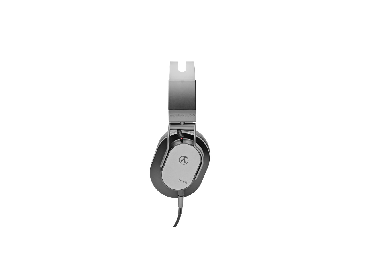 kopfhörer, over-ear, metall, grau, kabel