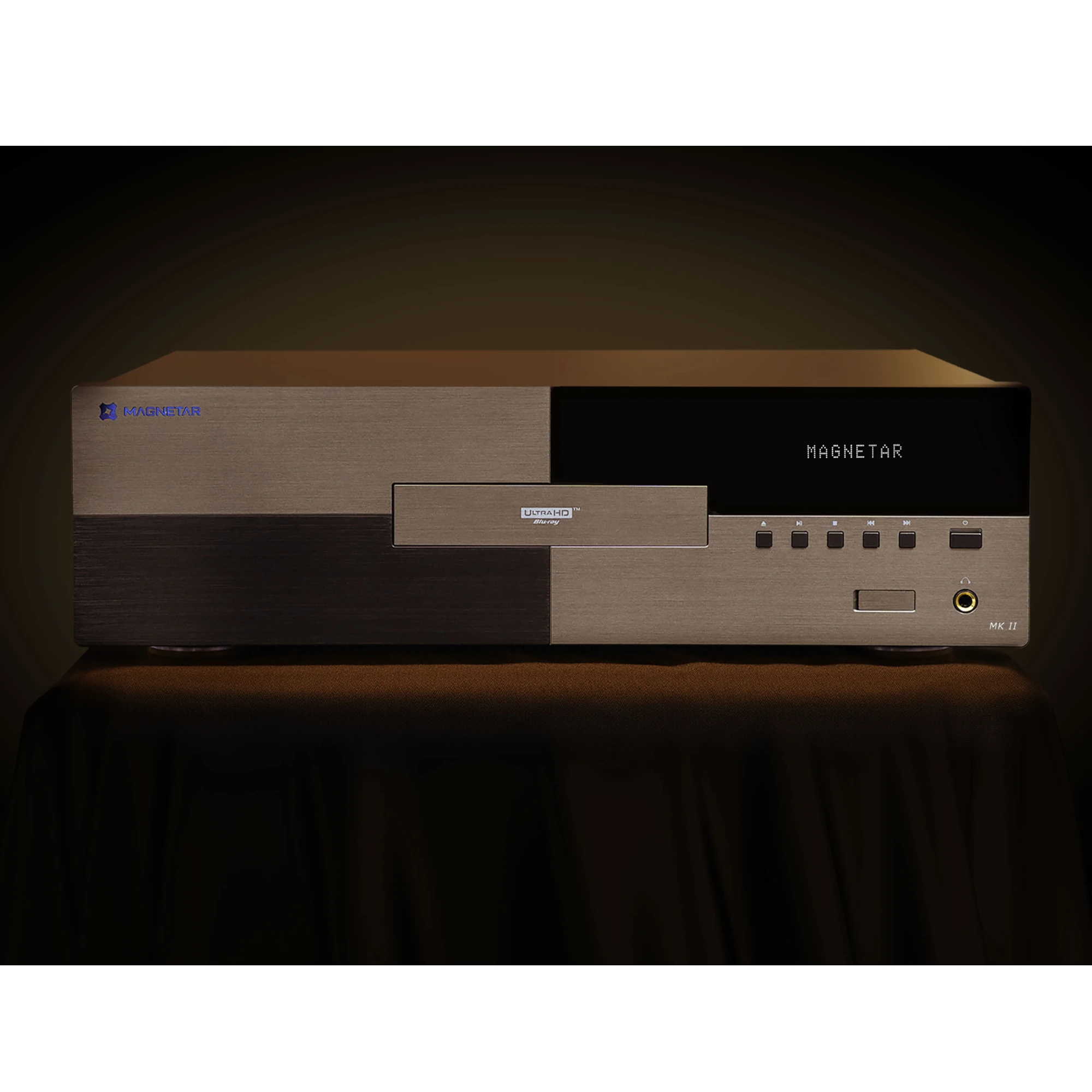 audiophile amplifier, receveur stéréo, ampli hi-fi, acier brossé, panneau noir