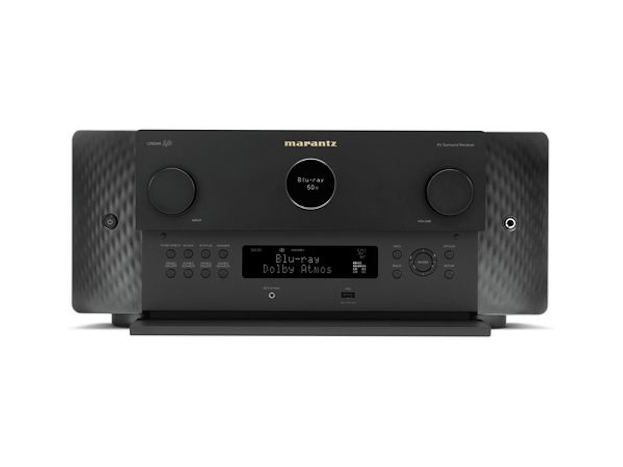 A/V-Empfänger, Blu-ray, Dolby Atmos, Schwarz, Vorderseite