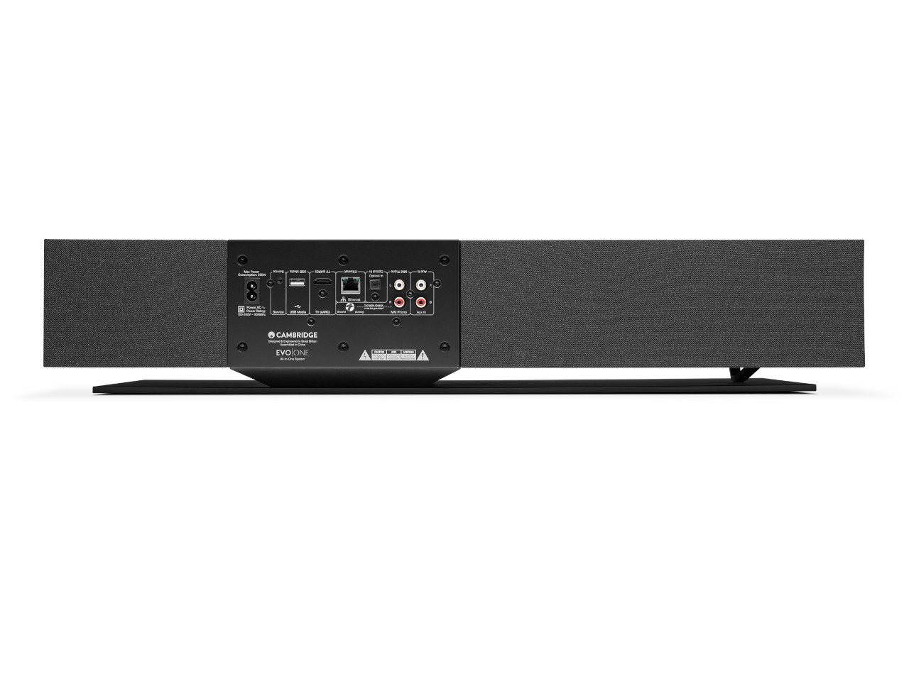Soundbar, Rückseite, USB, HDMI, Schwarz