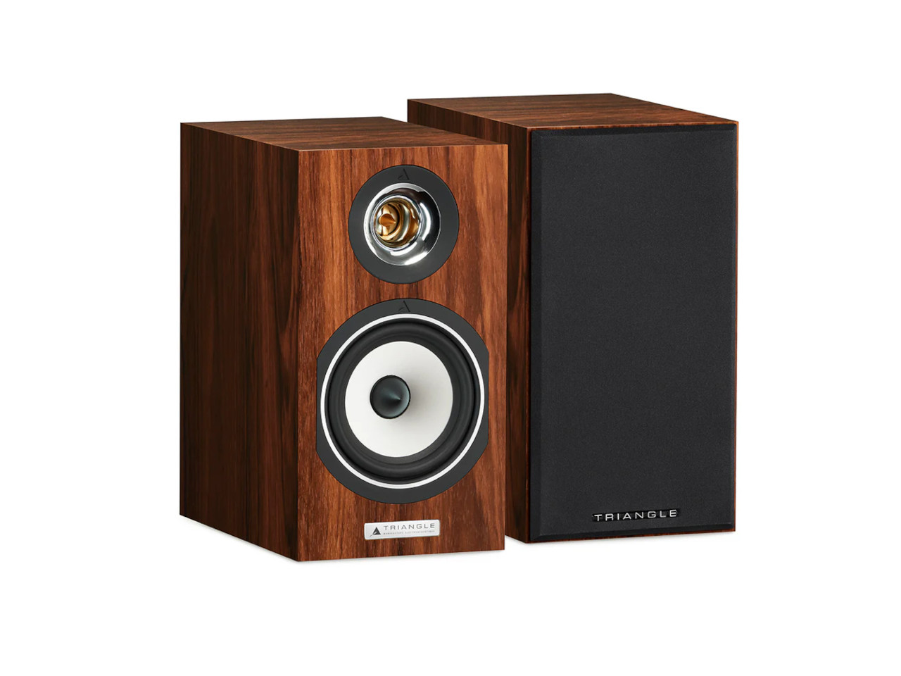 Lautsprecher, Stereo-Lautsprecher, Holzoptik, Two-way-Lautsprecher, SchwarzFrontabdeckung