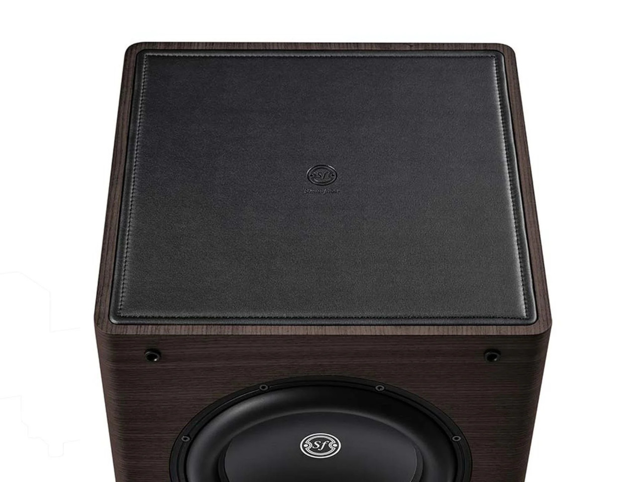 Subwoofer, Holzgehäuse, schwarzer Lautsprecher, Woofer, Audio-Lautsprecher