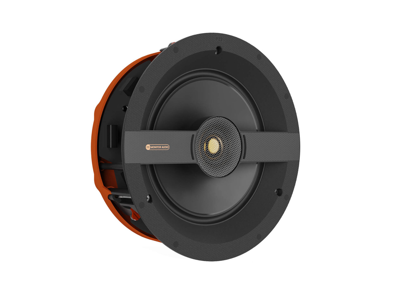 Lautsprecher, Kfz-Lautsprecher, Kunststoffgehäuse, Rundloch, Gehäuseorange