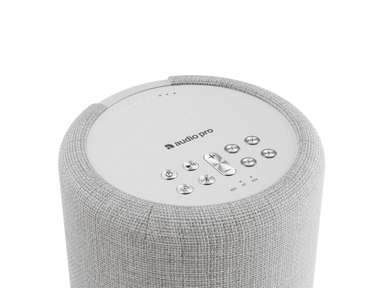 Bluetooth, Lautsprecher, Stoffhülle, Graue Farbe, Kompakt