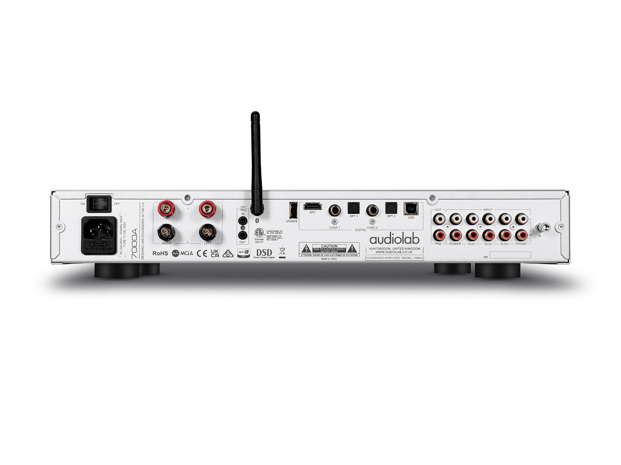 audio interface, rear panel, antenna, rack mount, connectors