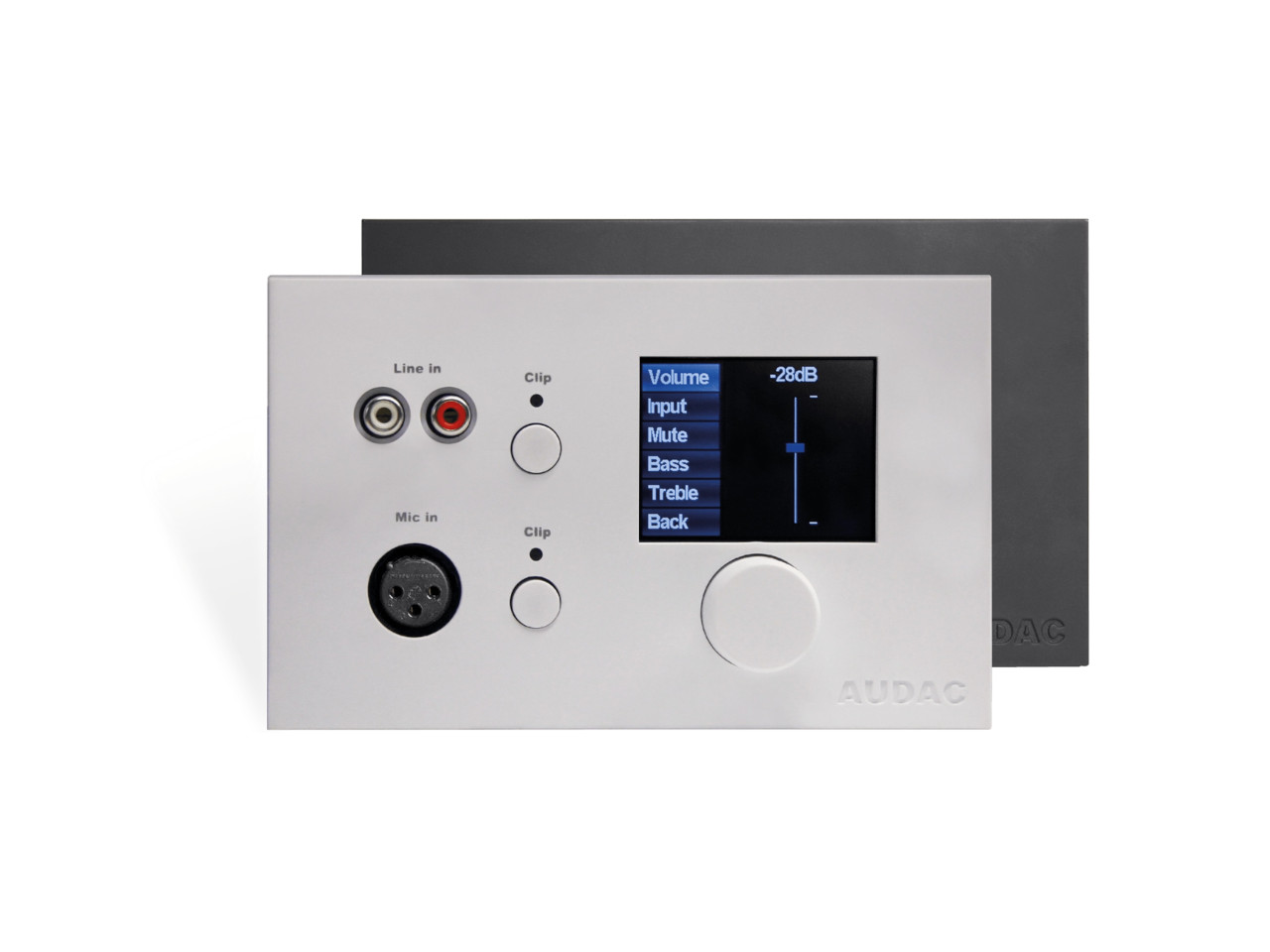 audio DAC, vorderes panel, frontpanel, display screen, anpassung