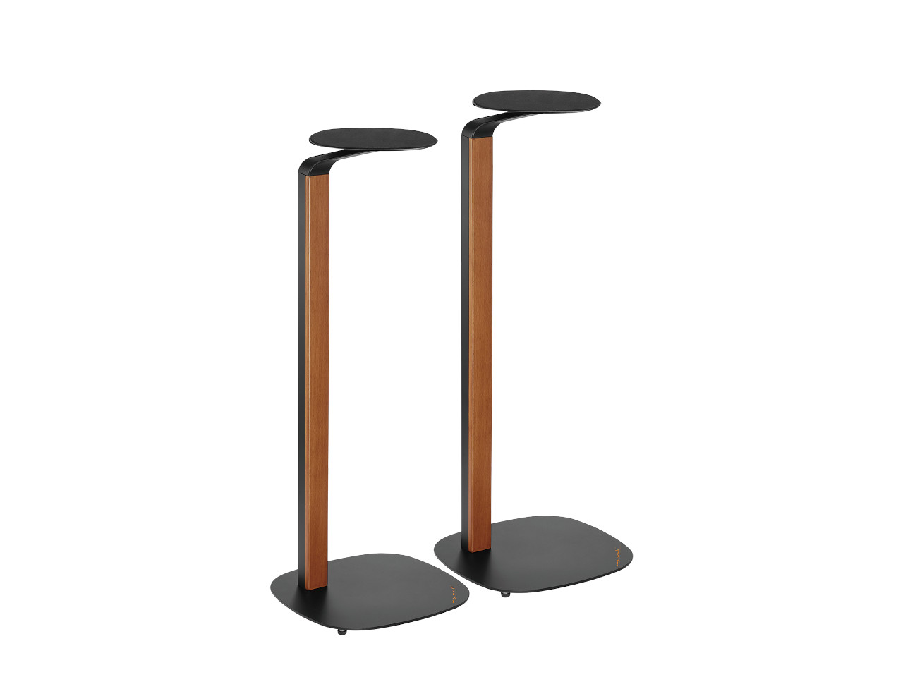 audible, stand, holz, metall, gekrümmt
