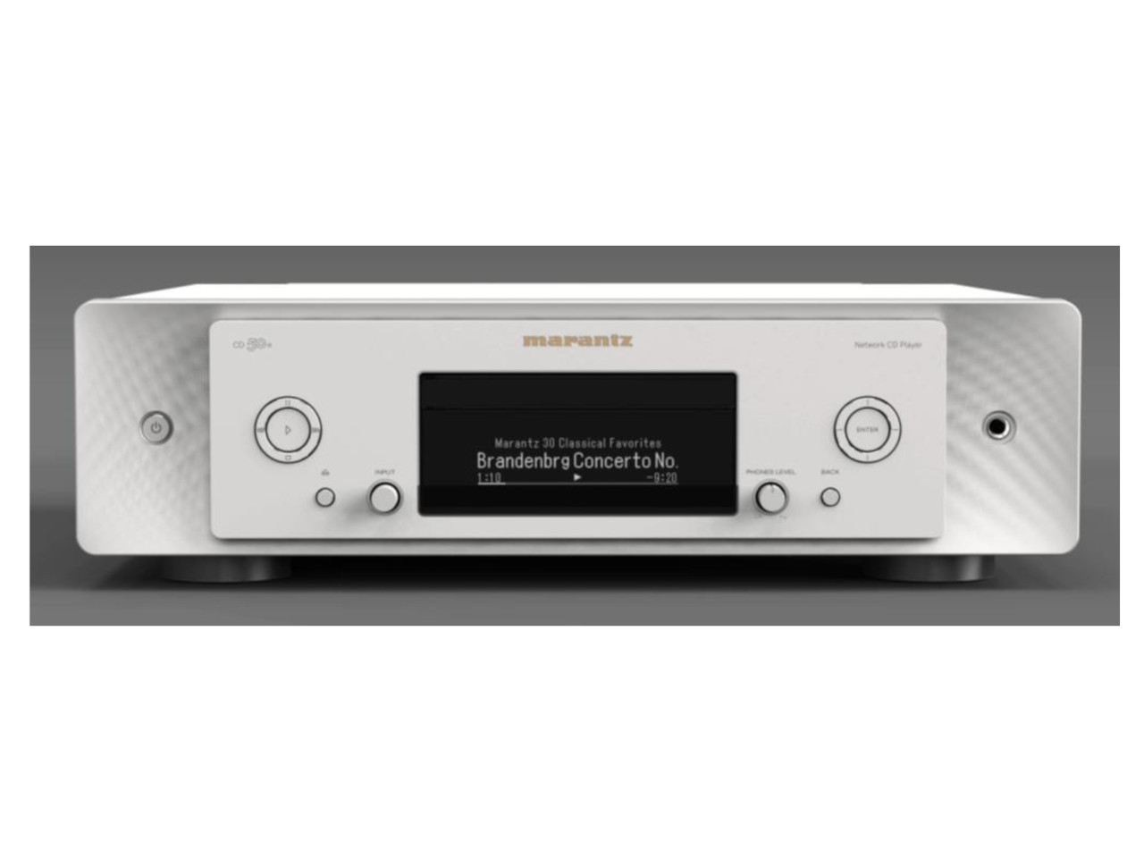 Stereoempfänger, CD-Player, Marantz, Weiß, Frontplanke