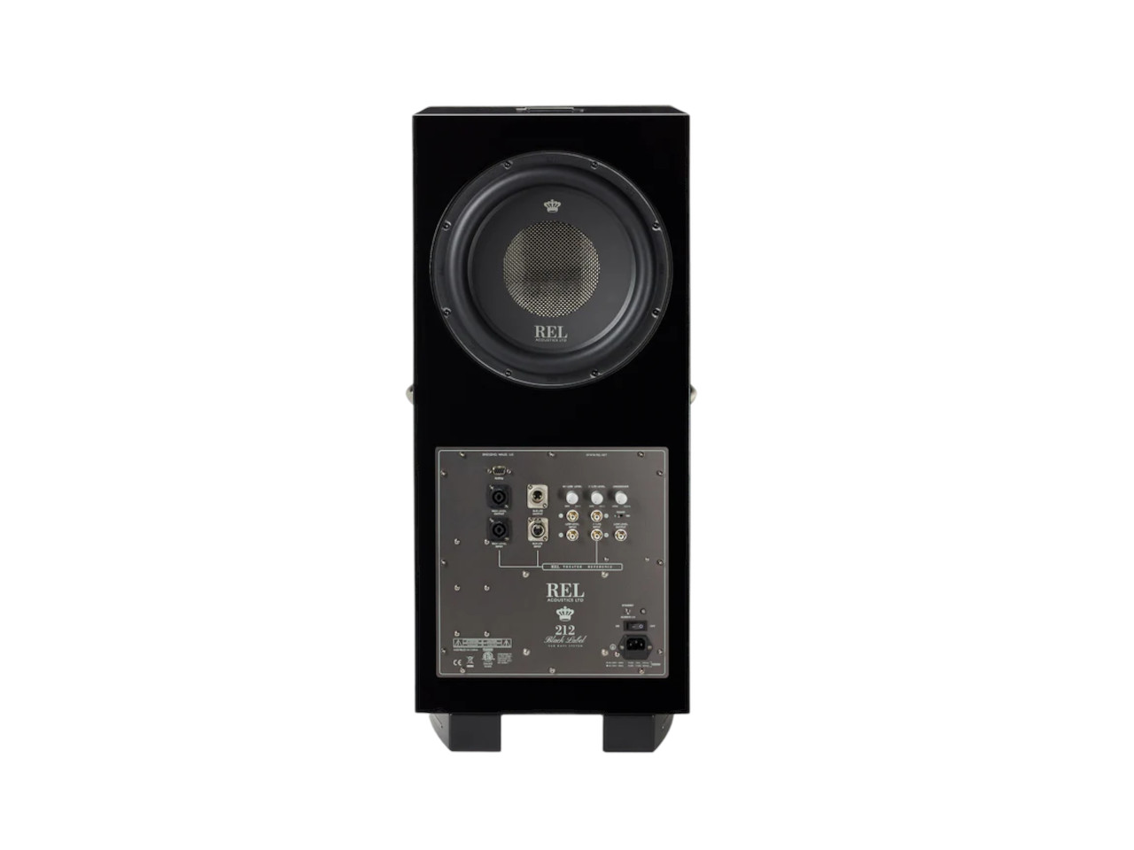 sprecher, studio monitor, subwoofer, schwarz, rückseite