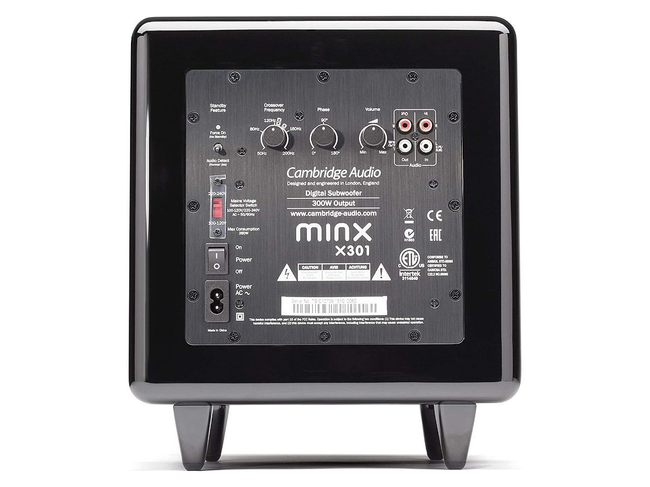 subwoofer, digital subwoofer, home audio, rückseite panel, schwarz stereo