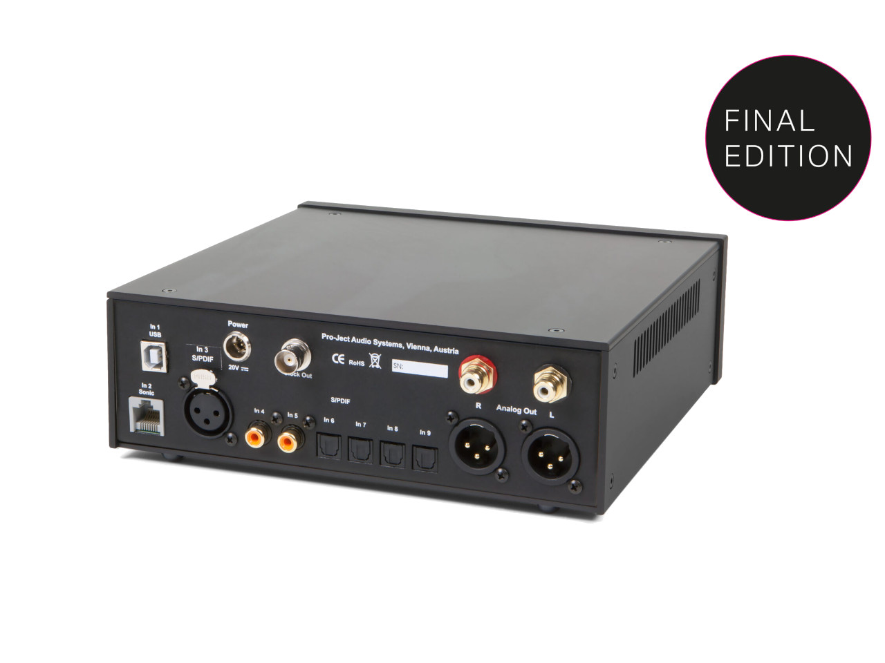 Audio-Interface, Racksystem, Schwarz, Analoge Ausgänge, Pro-Audio
