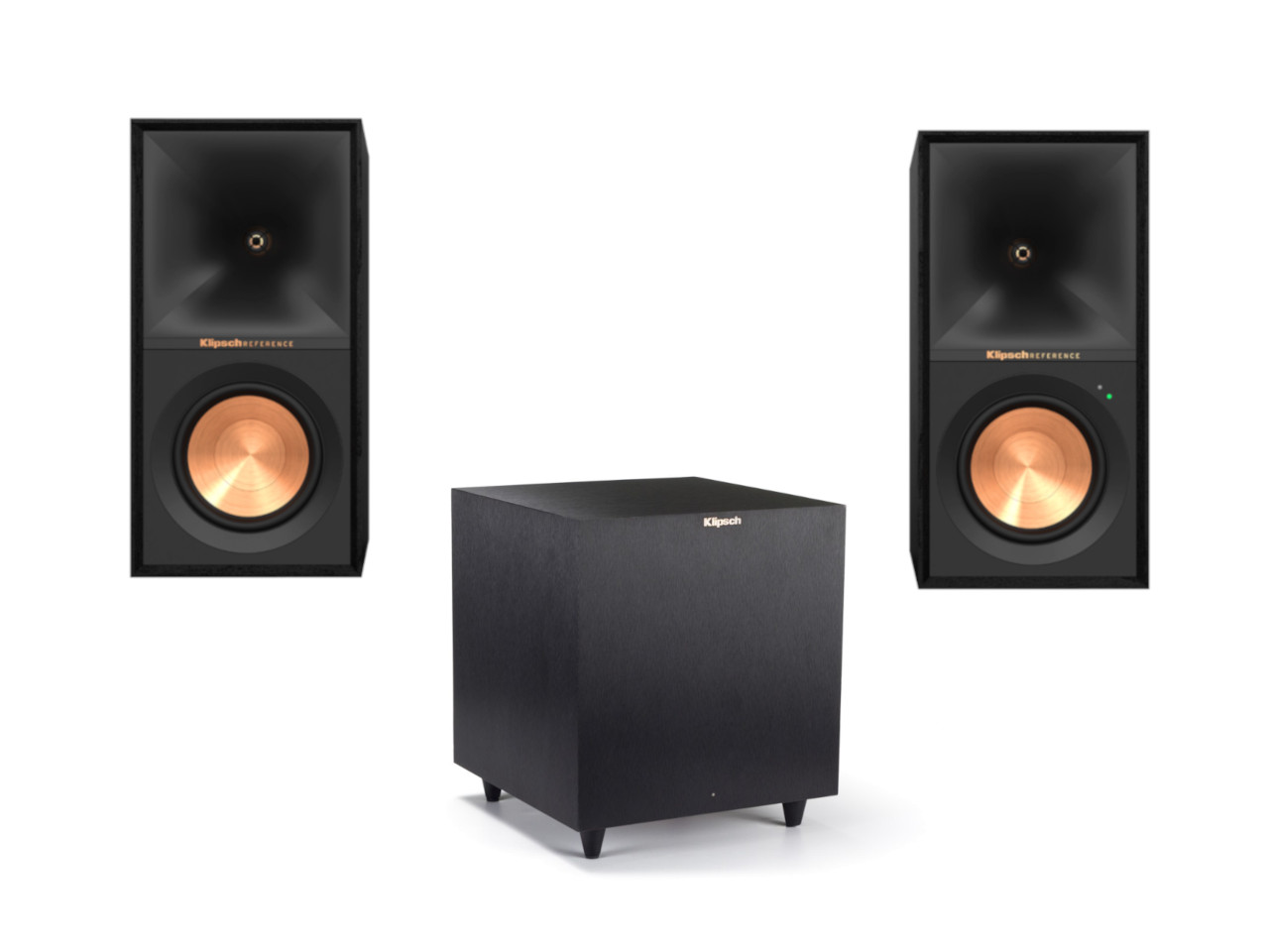 Klipsch Reference R-50PM, R-8SW 2.1 Active Stereo Set Elektronik, Sprecher