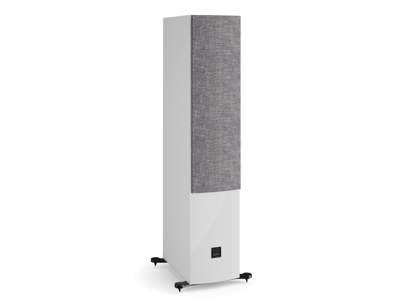 Soundbar, Floorstanding, Grau Stoff, hoher Lautsprecher, Minimal