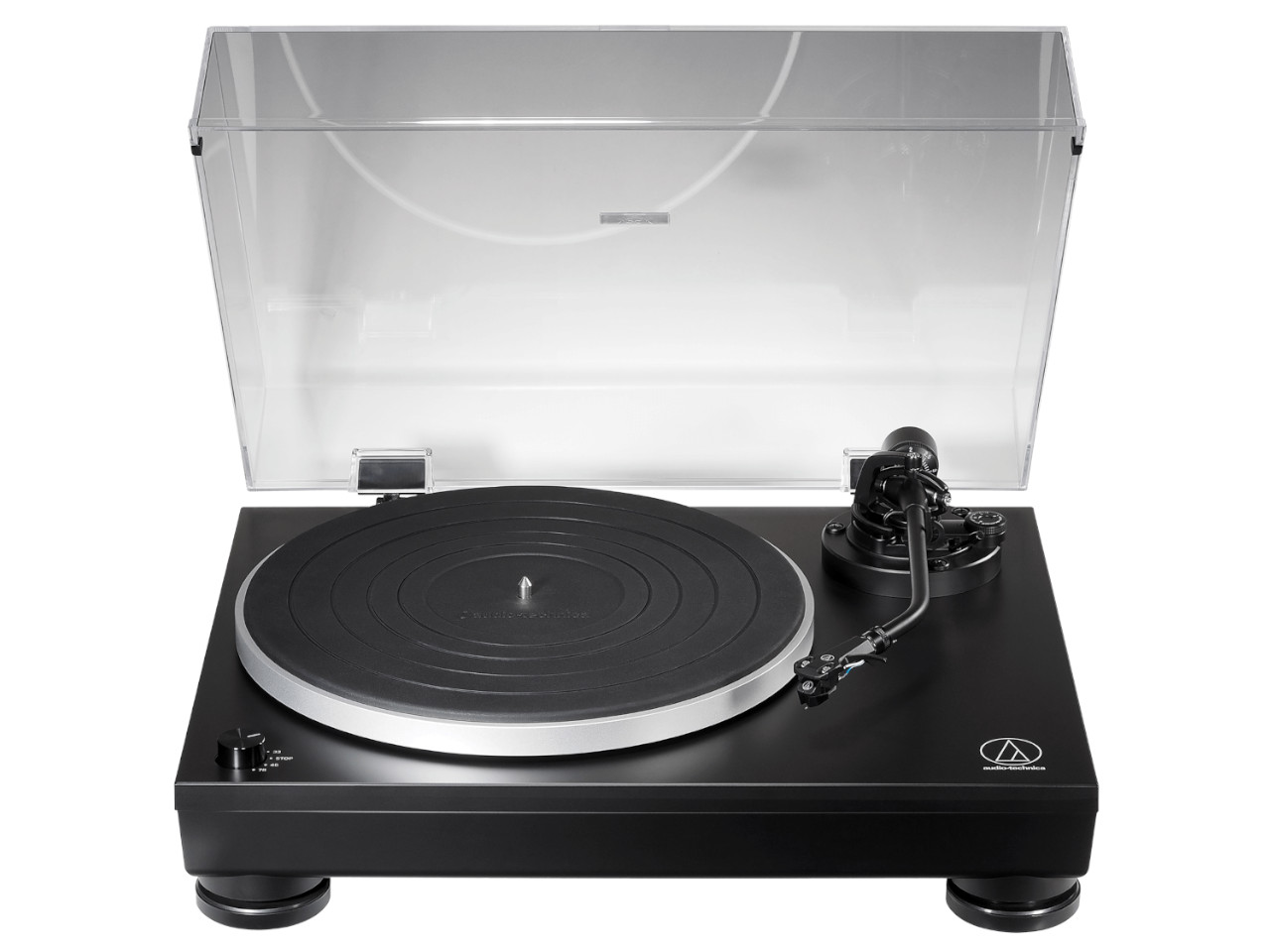 Plattenspieler, Turntable, Schwarz, Platter, Tonarm