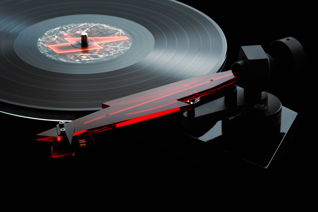 Plattenspieler, Vinyl, Turntable, Tonarm, Rotationsplattentop