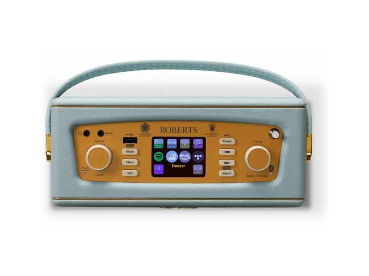 radio, tragbarer radio, bluetooth-lautsprecher, Bedienelemente, Tragegriff