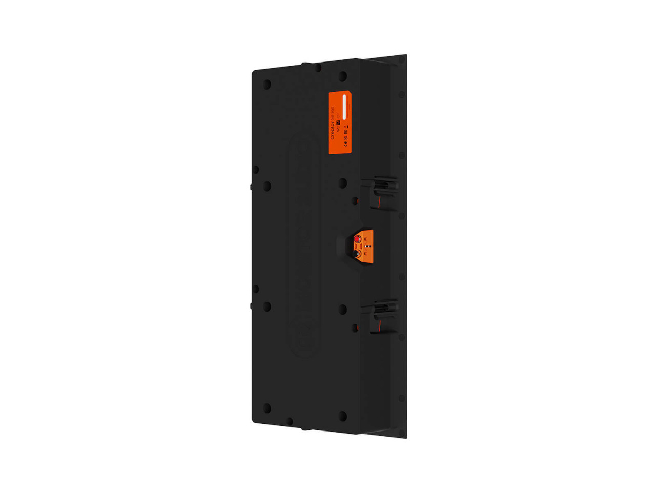 rods, terminal block, orange label, black enclosure, electrical module
