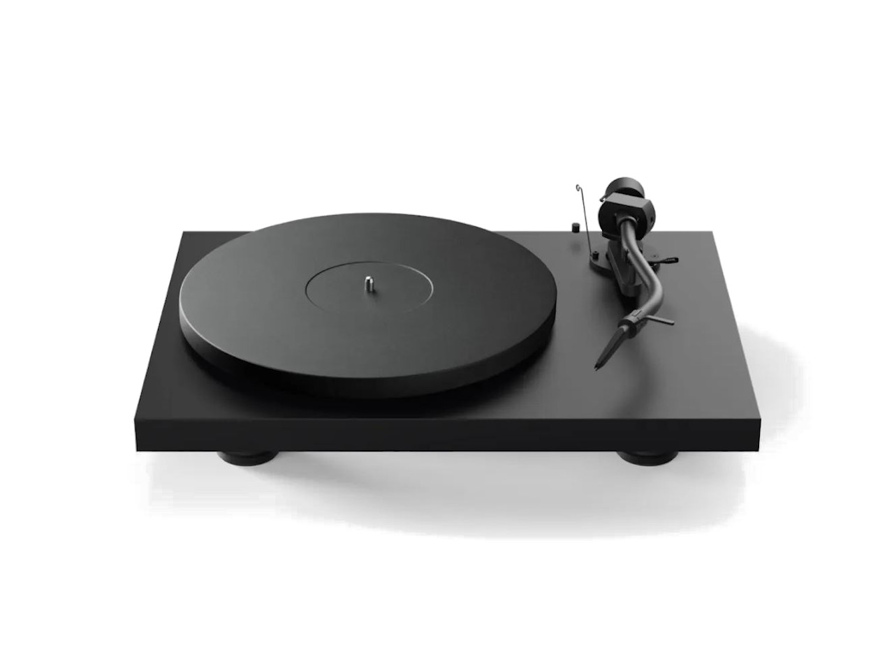 Plattenspieler, Turntable, Schwarz, Tonarm, Plattenbremse