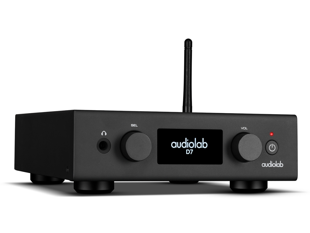 Audio Interface, D/A Converter, Front view, Schwarz, Akkord?