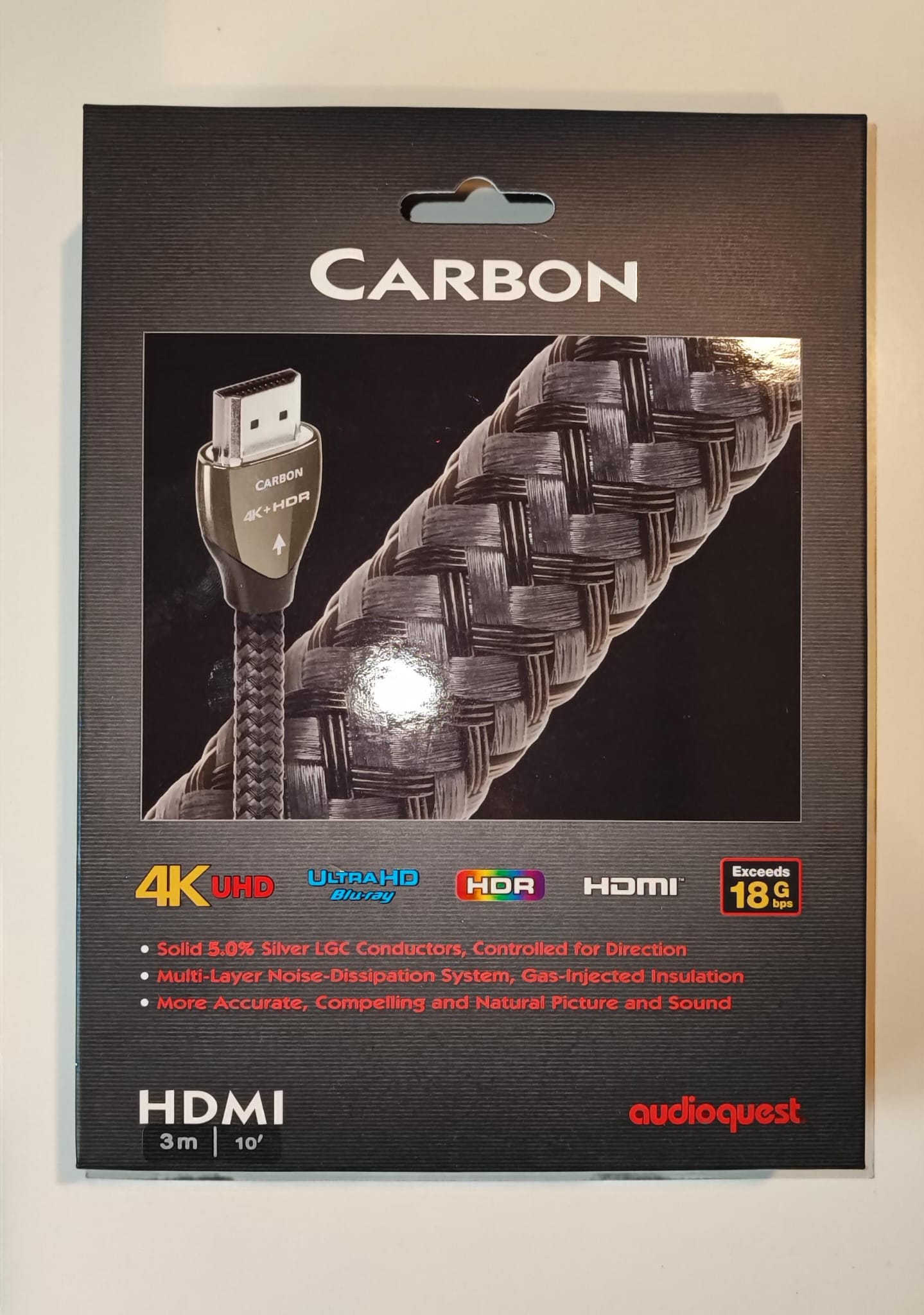 HDMI, Kabel, 3m, 4K, Metallic silver