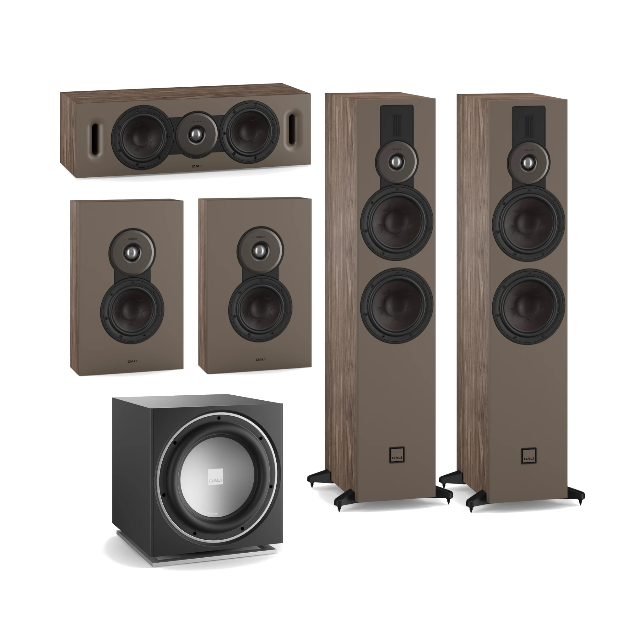 DALI SONIK Cinema System Large Walnut