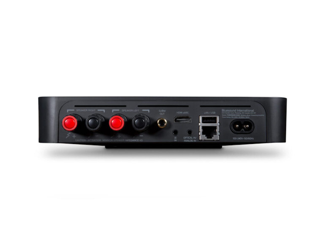 audio, Verstärker, Rückseite, RCA, USB, Ethernet