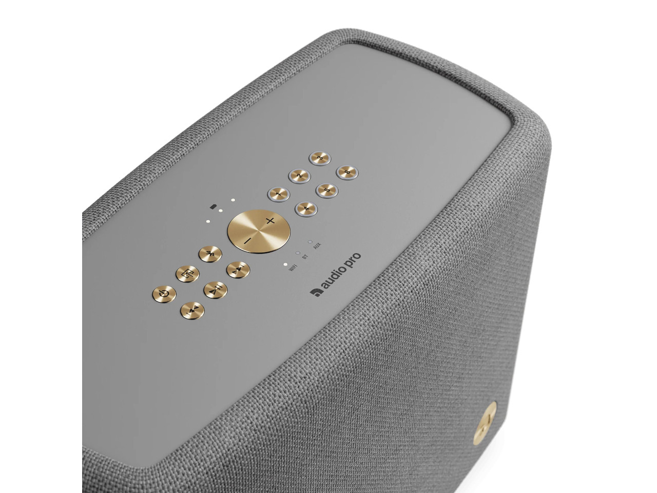 Lautsprecher, Smart Speaker, Bluetooth, Grau, Kugelbuttons