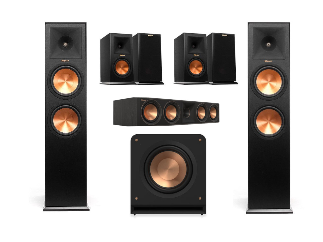 Klipsch Reference Premiere 7.1 Set RP-280F Elektronik, Sprecher