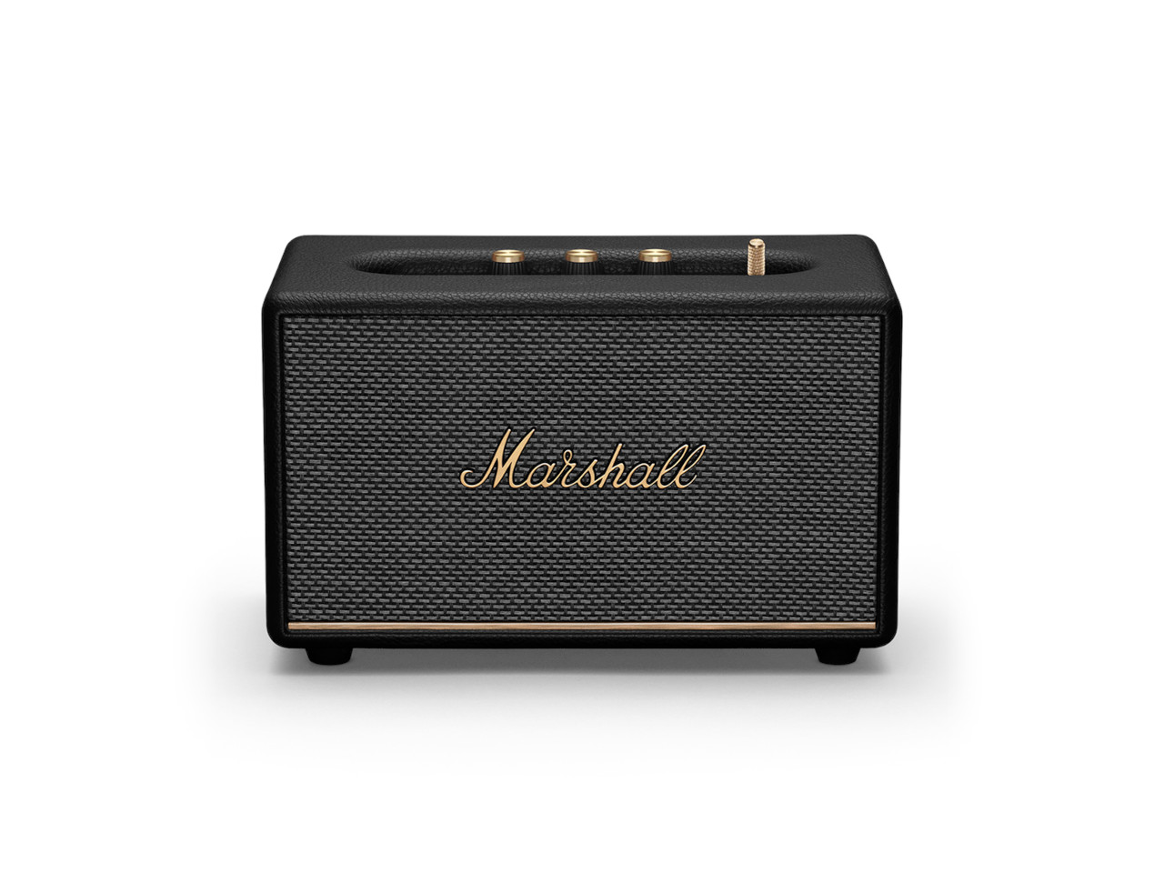 Bluetooth?, Lautsprecher, Marshall, Schwarz, Gitter aus Holz