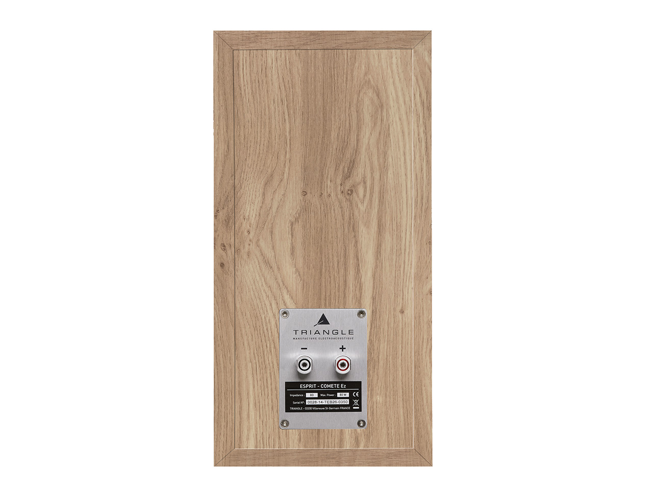 holzoptik, lautsprecher, plakette, anschlüsse, 2