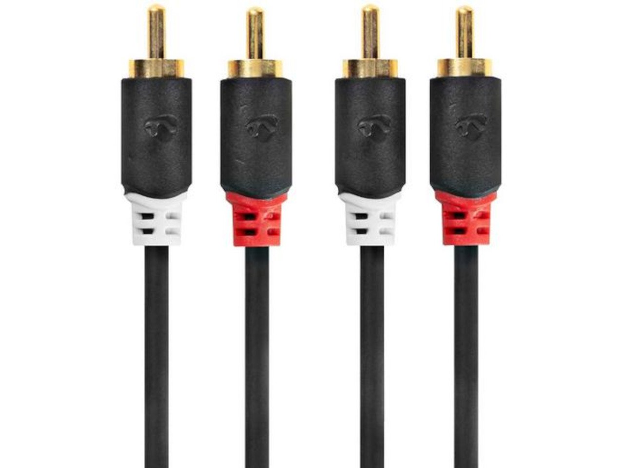 AV-Kabel, RCA-Stecker, 4-polig, Audio-Kabel, schwarz