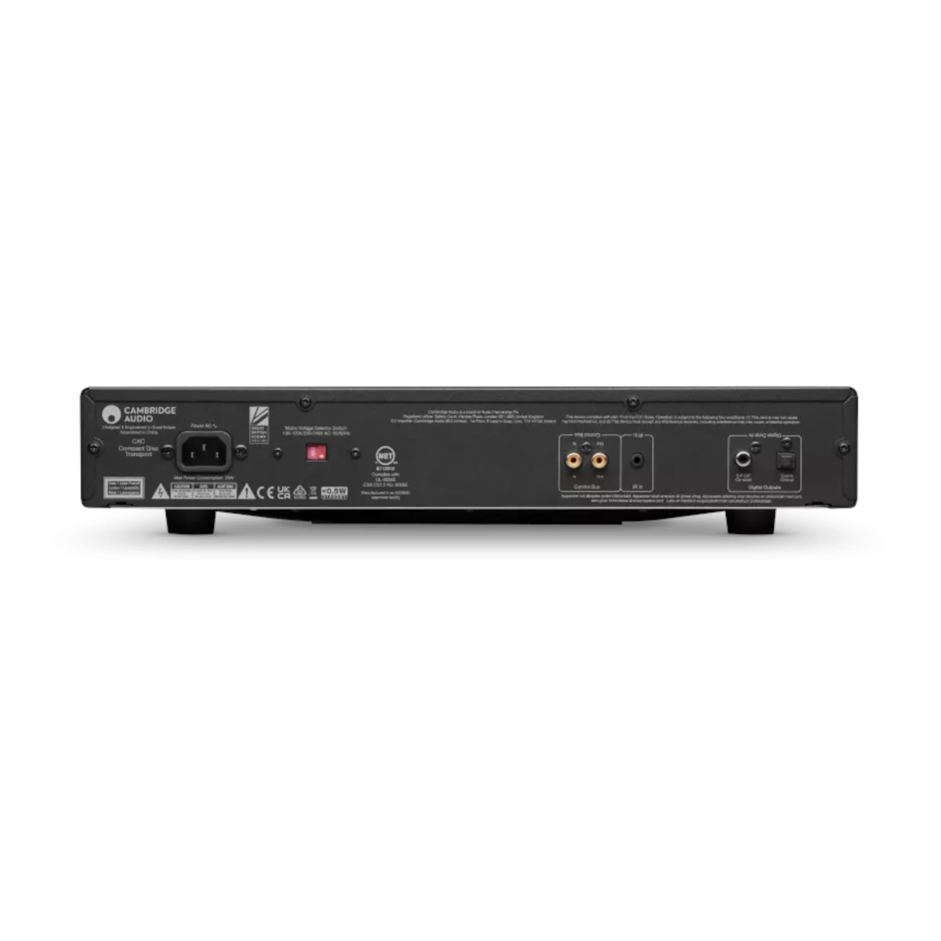 Rückseite, Verstärker, Cambridge Audio, ANALOG, Kabelanschlüsse