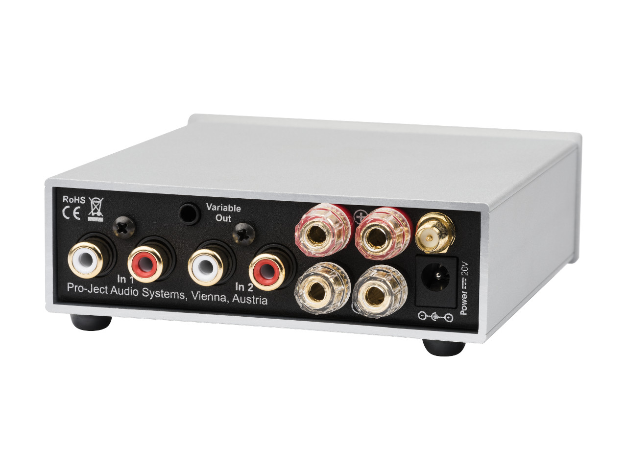 Audio-Schnittstelle, RCA-Anschlüsse, BNC-Steckverbinder, Metallgehäuse, 20V Netzteil