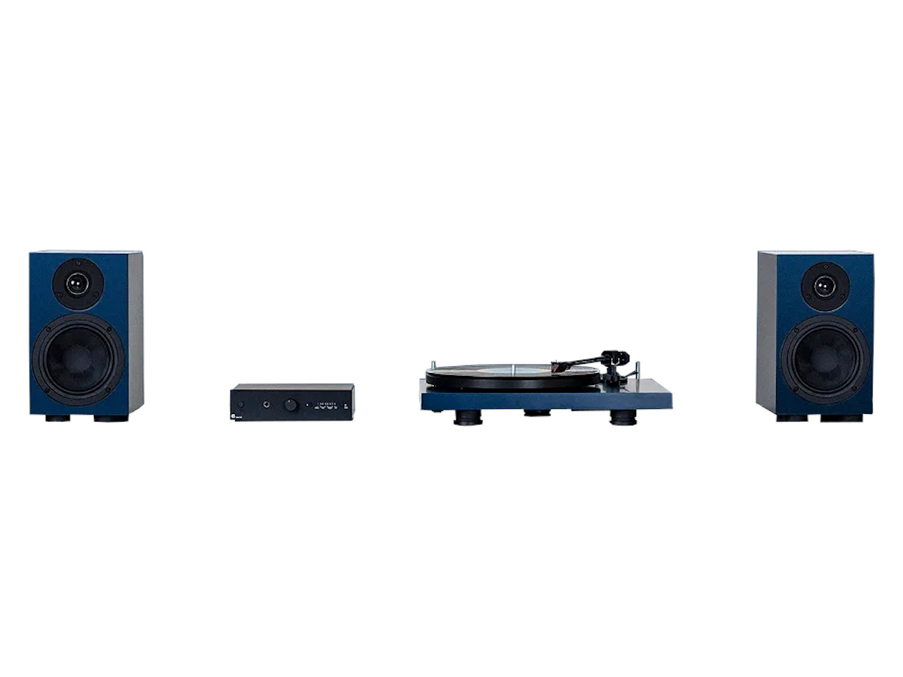 Stereoanlage, Plattenspieler, Vinylspieler, Lautsprecher, Audiosetup