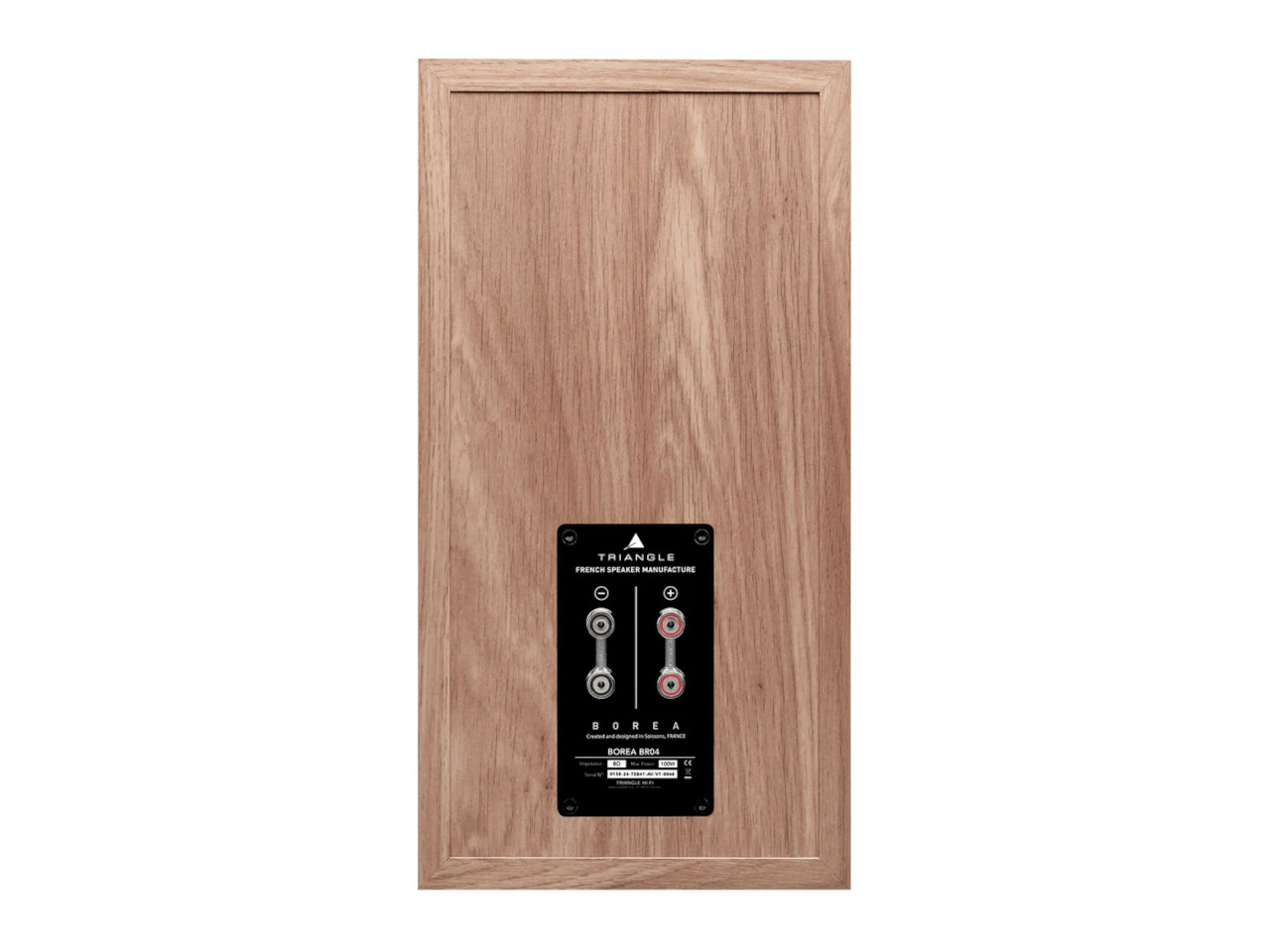Lautsprecher, Holzpanel, Rückseite, Anschlüsse, Holzoptik