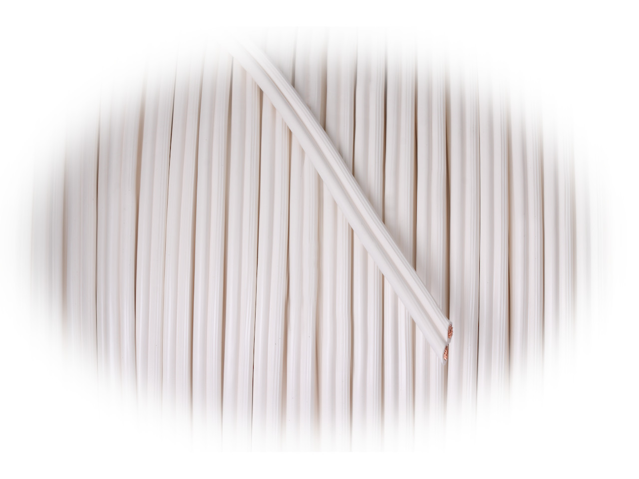 Kabel, Kunststoff, Weiß, isoliert, mehrfachleitung