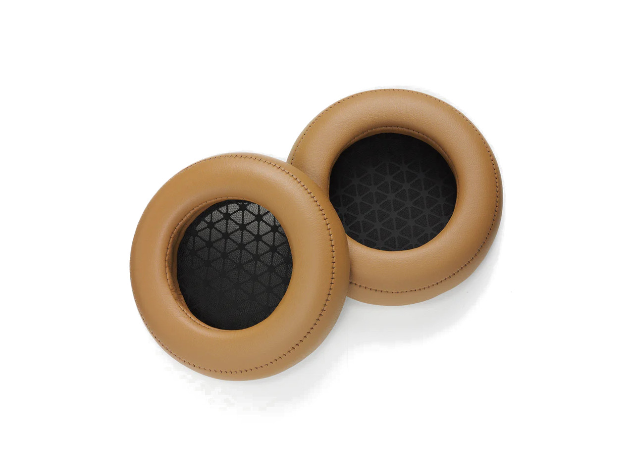 Kopfhörer‑Pads, Ohrpolster, rund, Kunstleder, braun