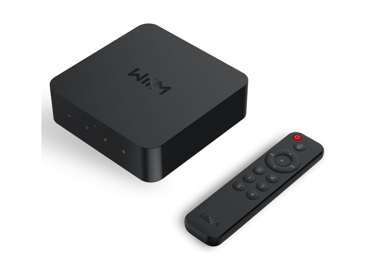 Set-Top-Box, Streaming-Box, HDMI-Box, Schwarz, Fernbedienung