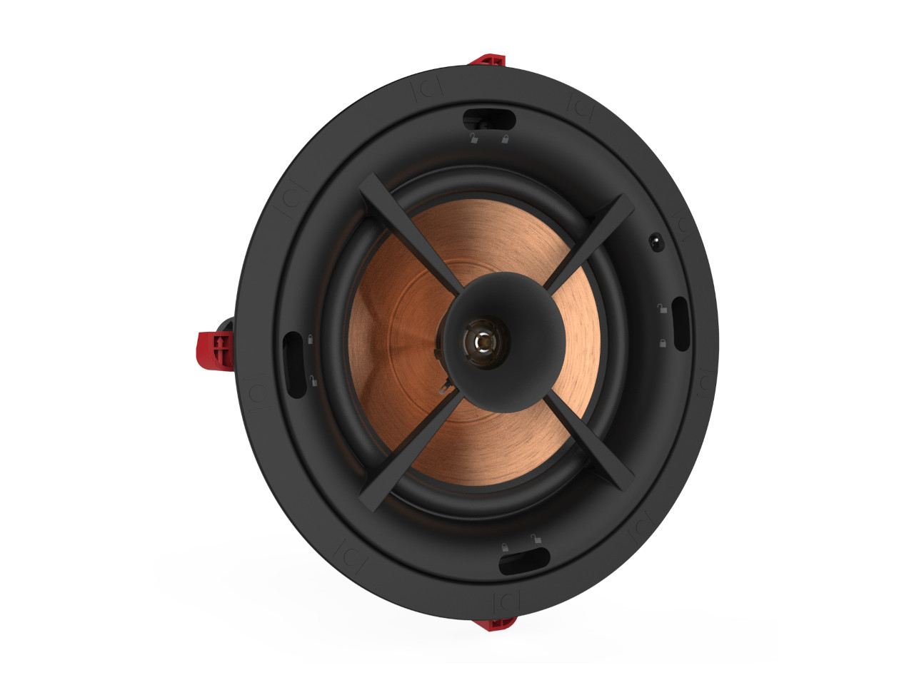 Autolautsprecher, Mittendrin-Treiber, Kupfer-Speaker, runder Lautsprecher, Montagerahmen