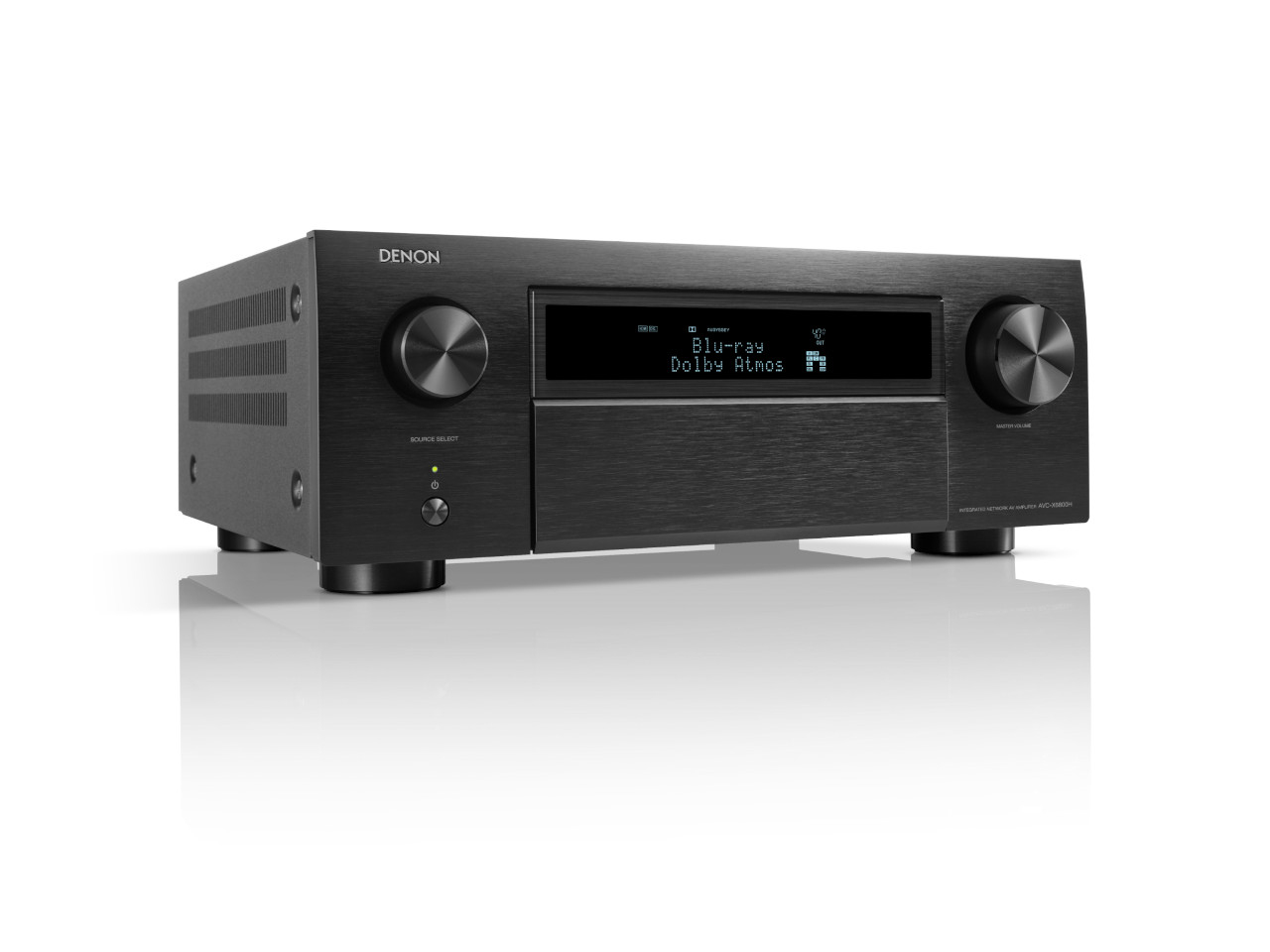 Hifi-Verstärker, Denon, Schwarz, Digitalanzeige, Vollverstärker