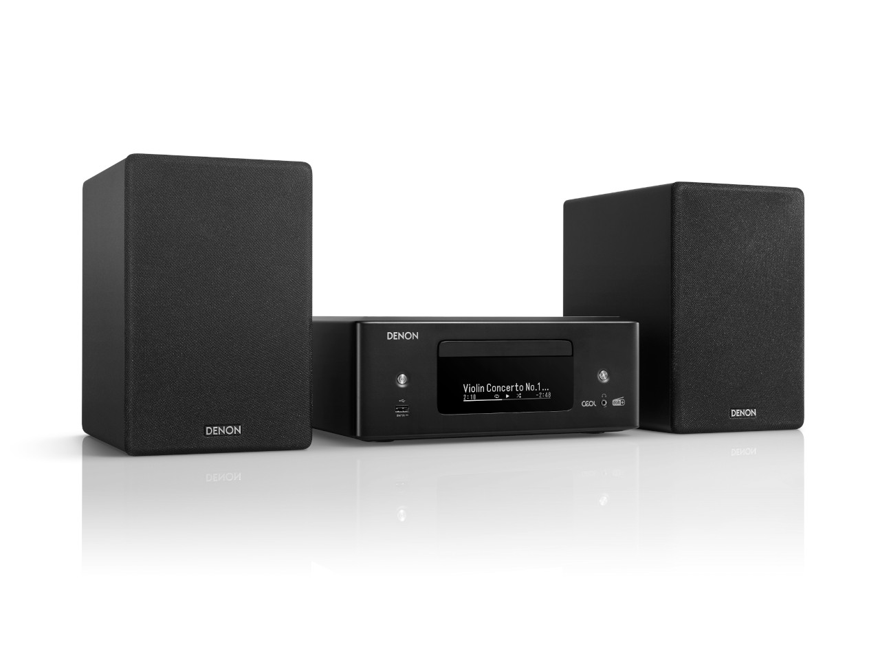 2.1ch, stereo-anlage, hifi-system, radio-tuner, shaped-black
