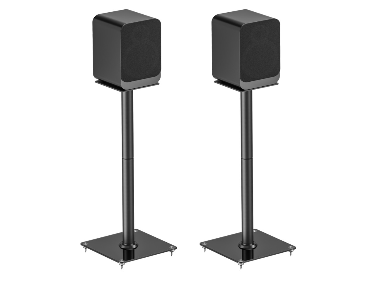 Stereo-Lautsprecher, Standfuß, Schwarz, Würfel-Lautsprecher, Paar