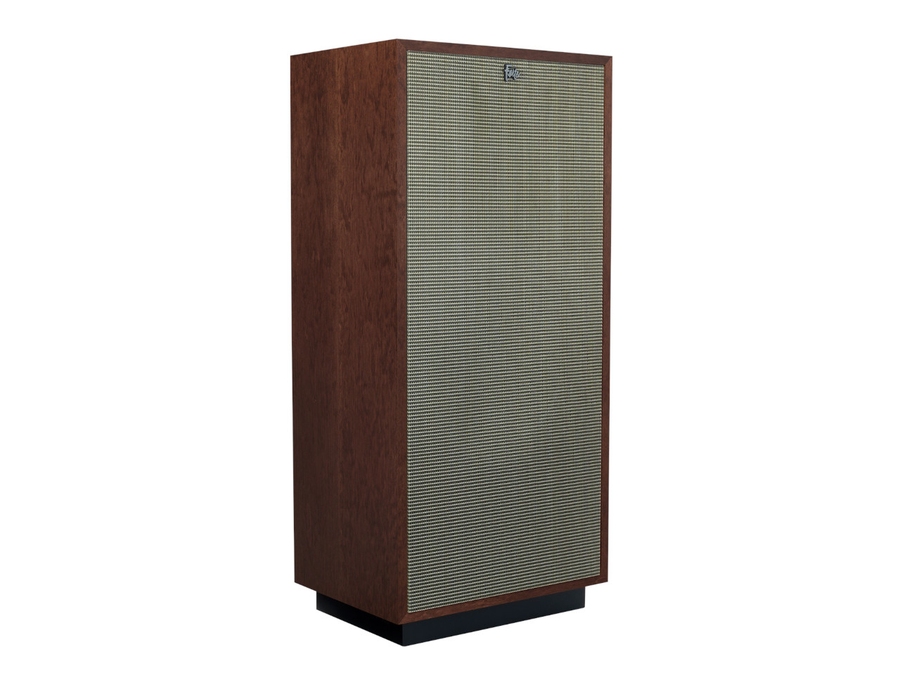 boxy, cabinet, speaker, wood, cloth grille
