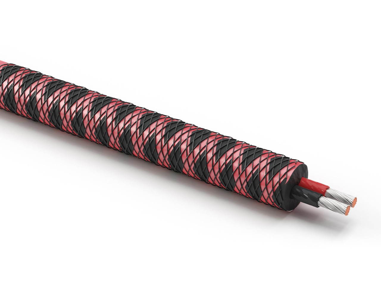 Kabel, Kabelmantel, Schwerlastkabel, Schwarz, Roter Drahtkern