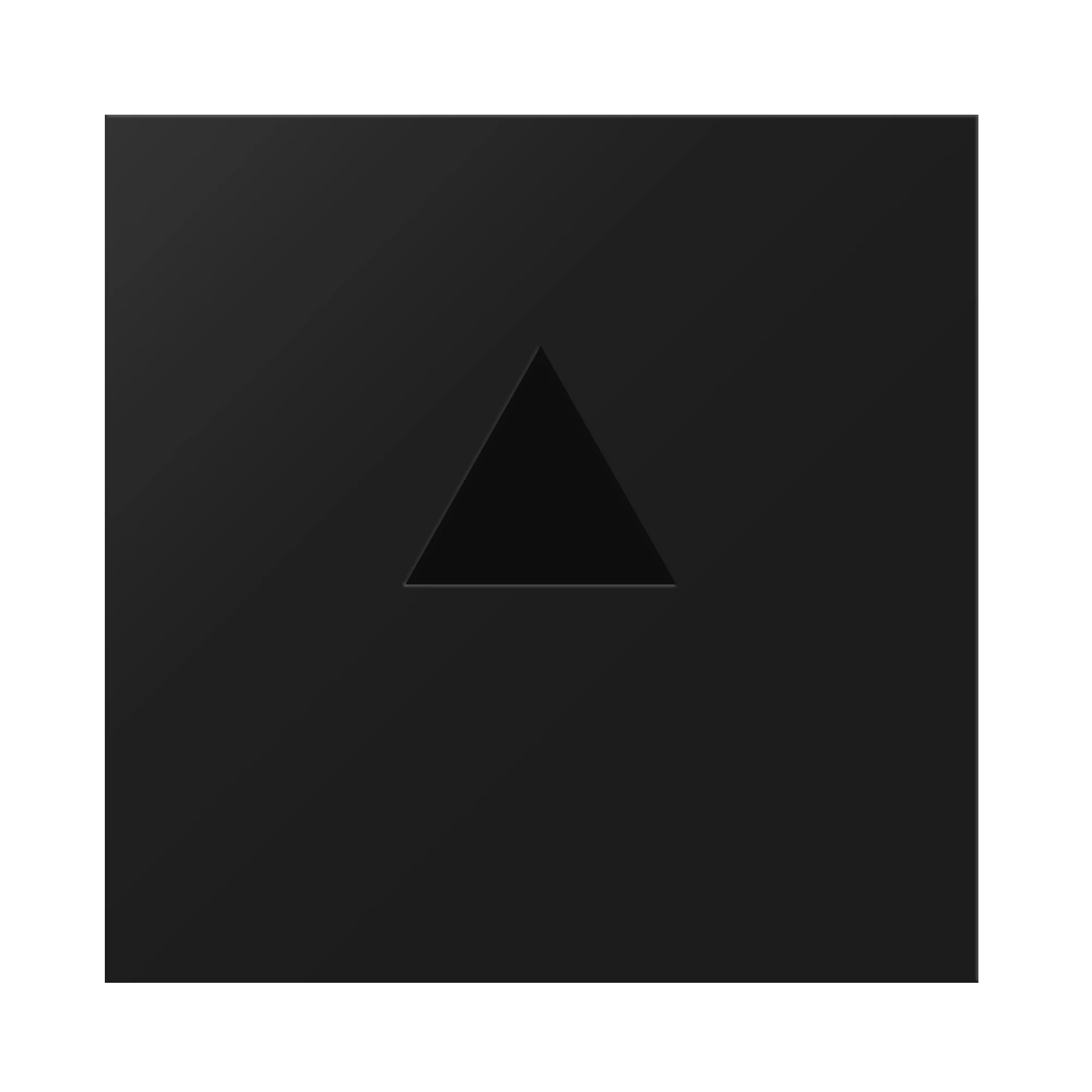 Dreieck, Schwarz, Quadrat, Ausschnitt, Minimal