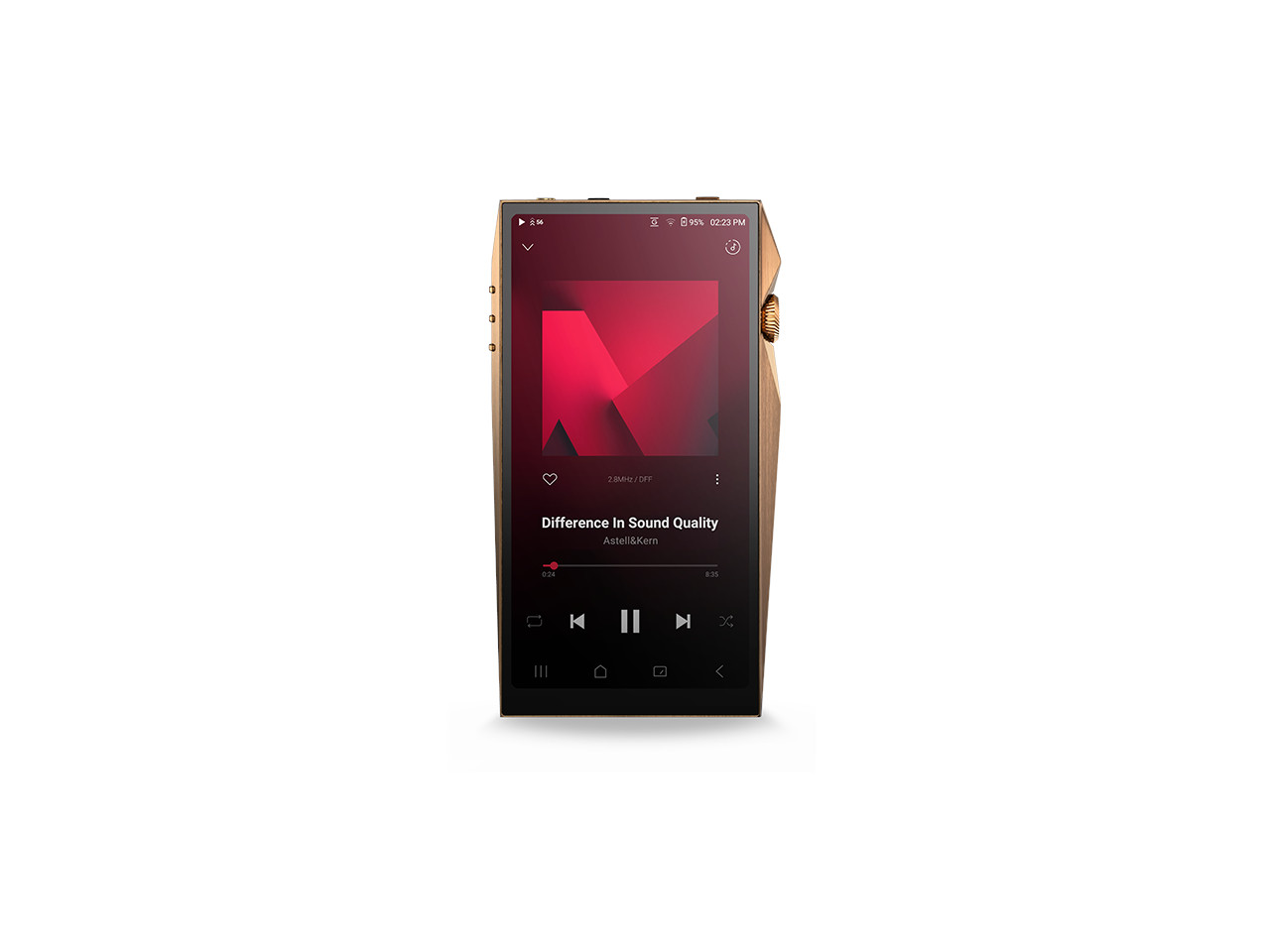 smartphone, musikplayer, gold color, touchscreen, rechteckiges gerät