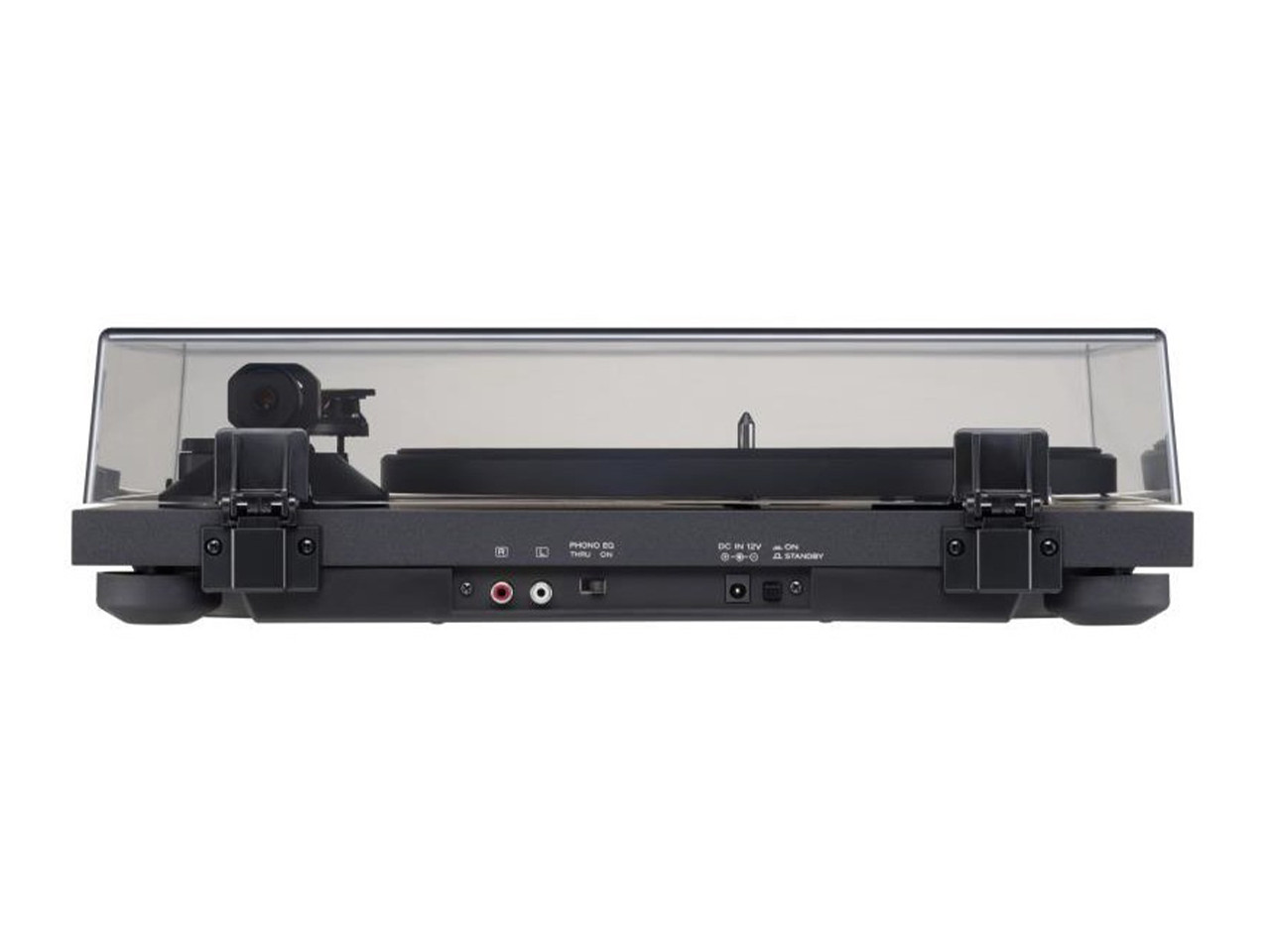 Turntable, Plattenspieler, Chrom- Akzente, Audio-Ausgang, klare Abdeckung