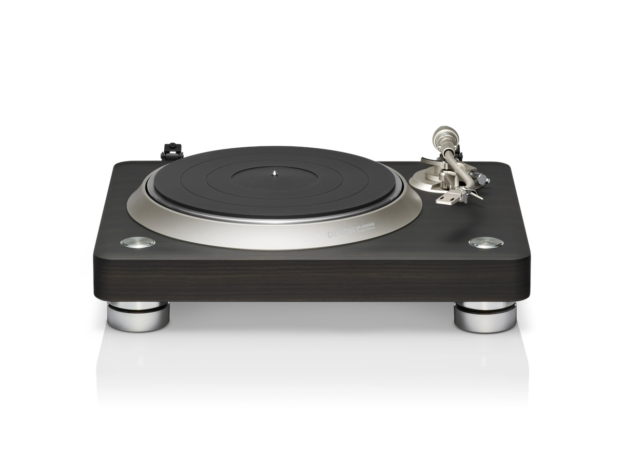 Turntable, Plattenspieler, Holzoptik, Schwarz, Tonarm